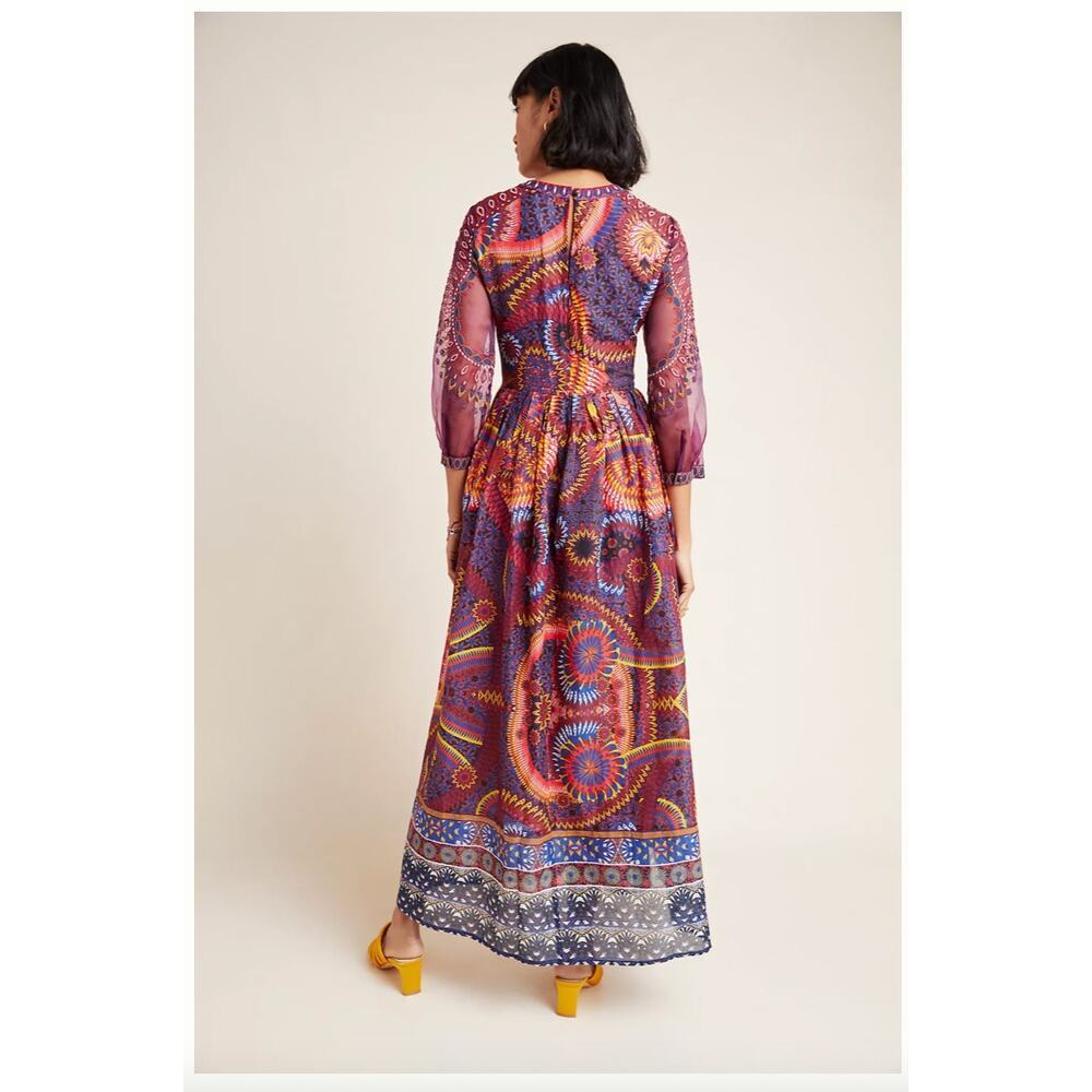 Anthropologie Maren Embroidered Maxi Dress Size 16W NWT - Picture 2 of 16